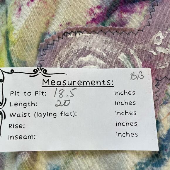 Madam P Upcycled Tie Dye Cropped T-Shirt - Medium - Picture 8 of 9